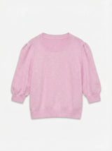 Bonbon W. WHITE MELANGE Striktrøje fra Vero Moda - 10336632
