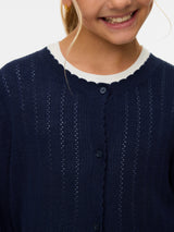 Navy Blazer Cardigan,Striktrøje fra Vero Moda - 10340835