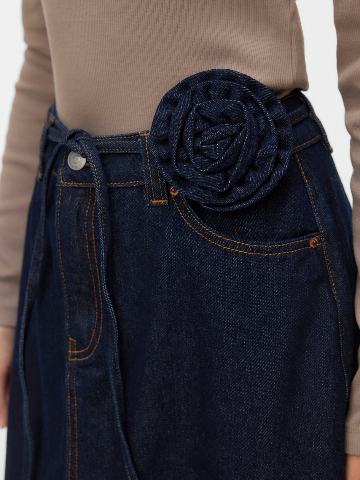 Dark Blue Denim Nederdel fra Vero Moda - 10343067