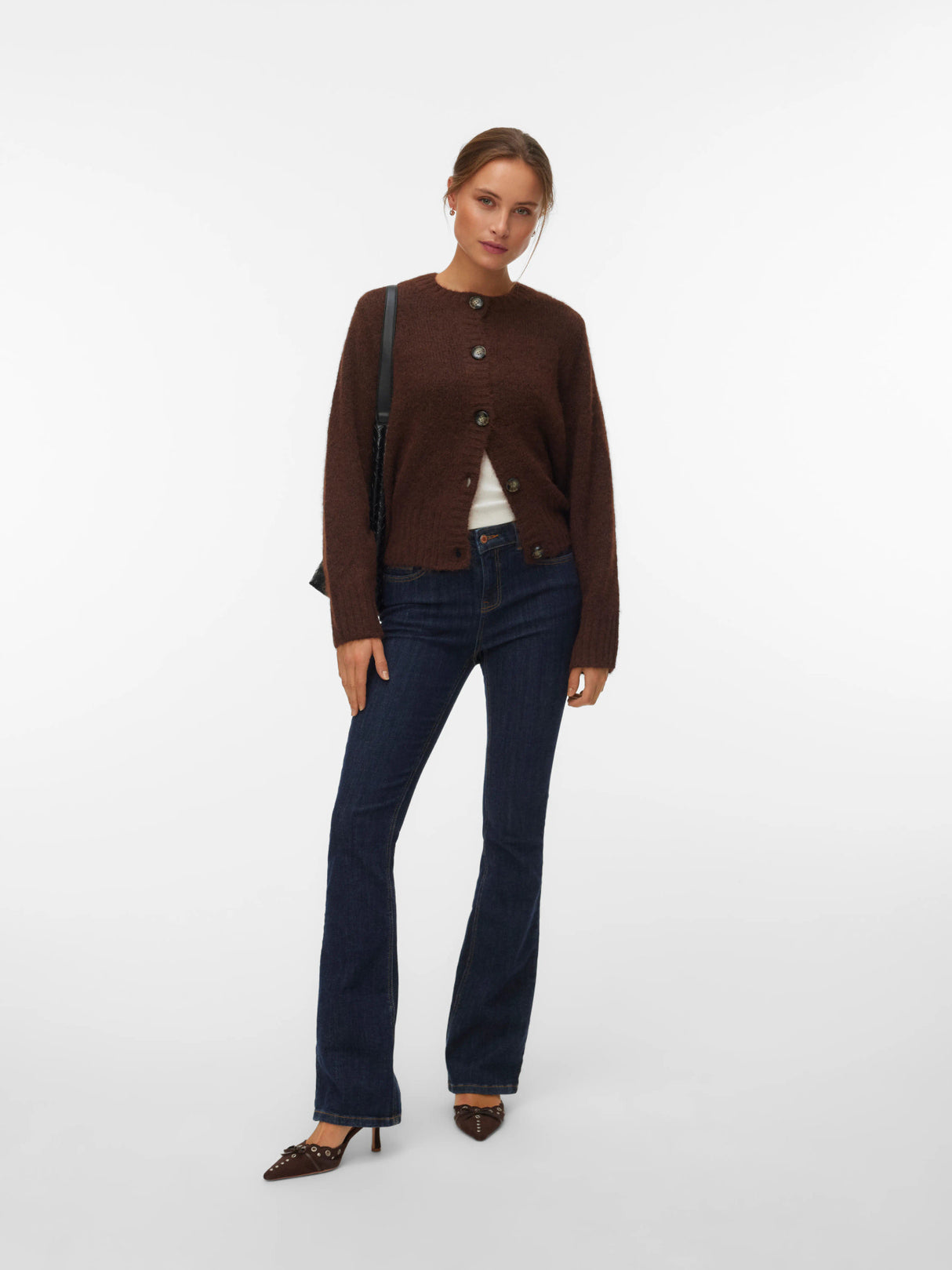 Chocolate Torte W. MEL (H53) Striktrøje fra Vero Moda - 10351104