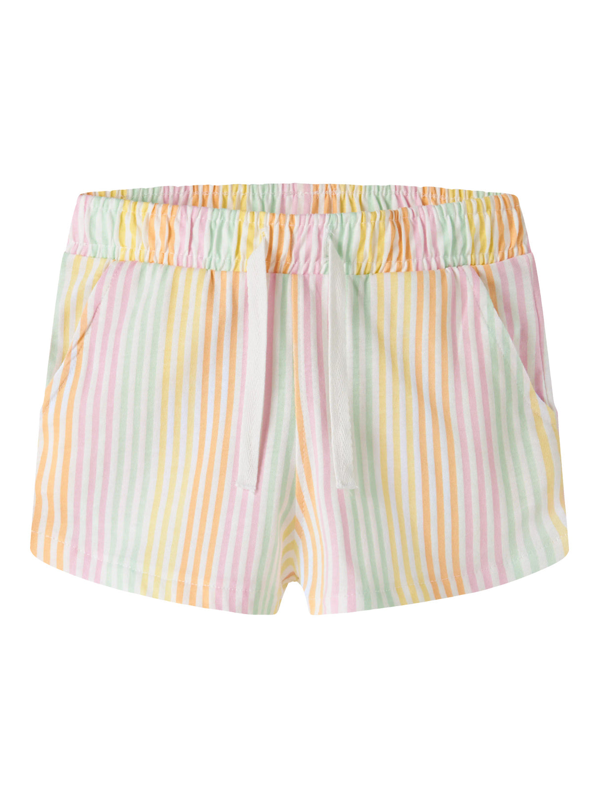 Bright White Cool Stripe Shorts fra Name it - 13215112