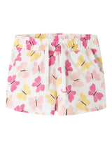 Bright White Pink Butterfly Shorts fra Name it - 13215112