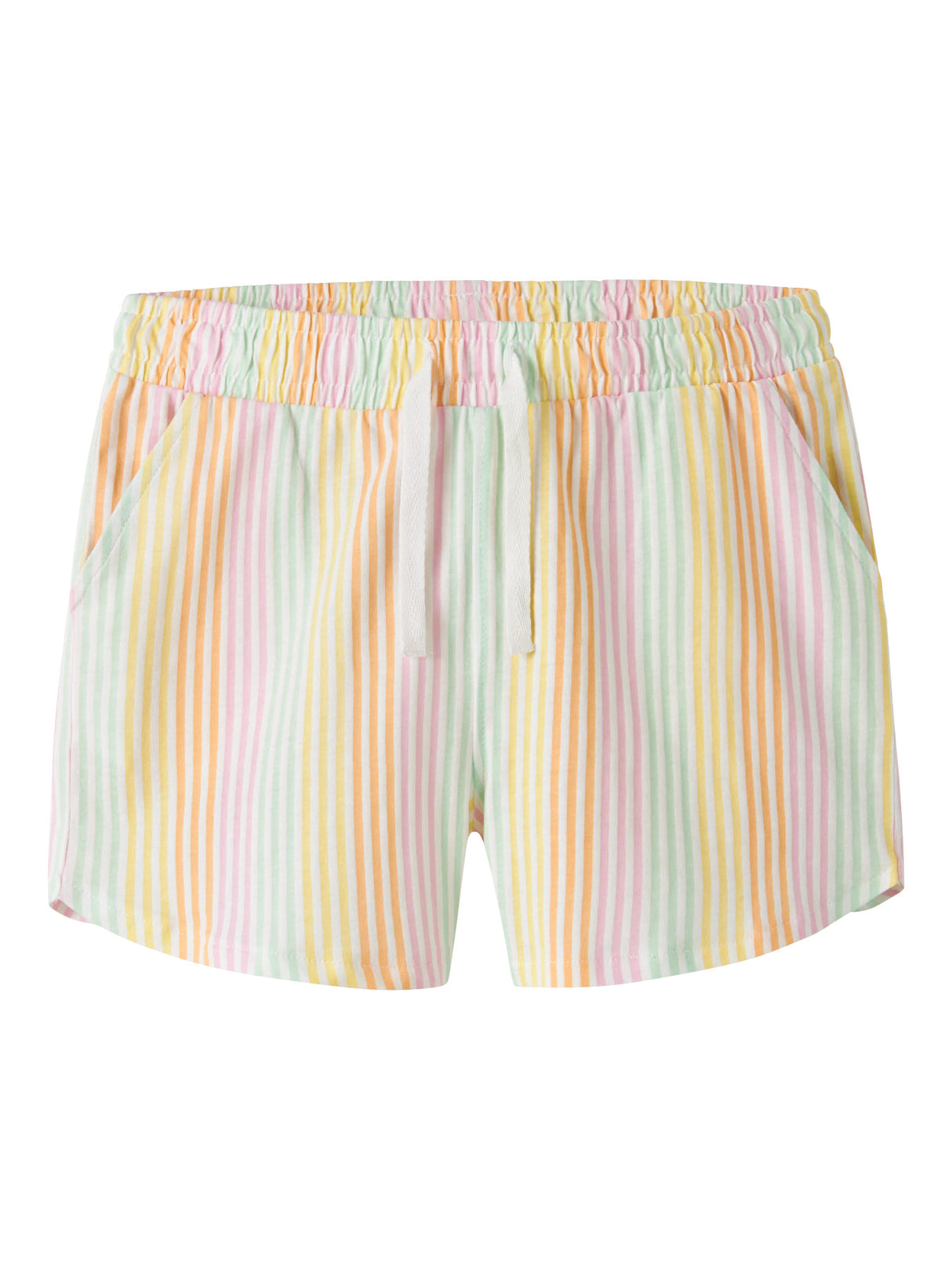 Bright White Cool Stripe Shorts fra Name it - 13215235