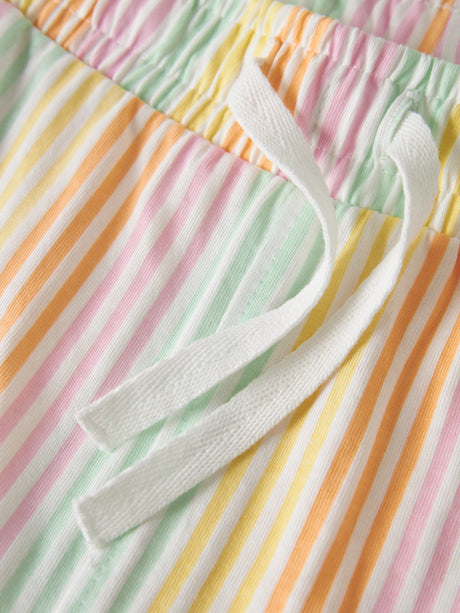 Bright White Cool Stripe Shorts fra Name it - 13215235