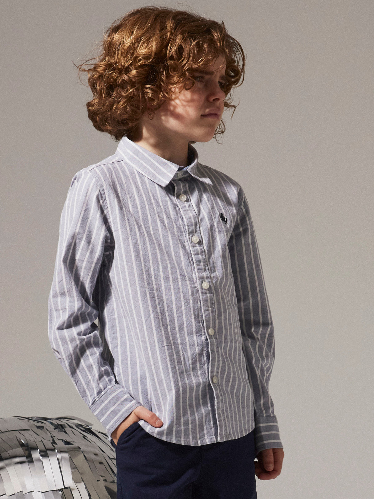 Flint Stone THIN STRIPE IN BRIGHT WHITE Bluser fra Name it - 13222857