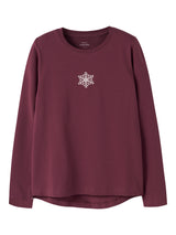 Burgundy Snowflake Bluser fra Name it - 13224952