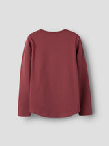 Oxblood Red Wild At Heart Bluse fra Name it - 13224952