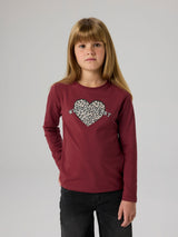 Oxblood Red Wild At Heart Bluse fra Name it - 13224952