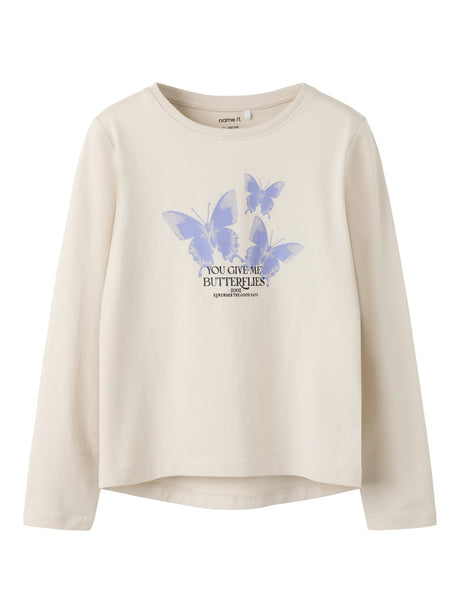 Pumice Stone Dot Butterflies Bluse fra Name it - 13224952