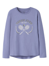 Lavender Violet Tennis 1976 Bluse fra Name it - 13224952