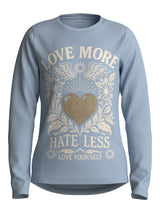 Subdued Blue Love More Bluse fra Name it - 13224952