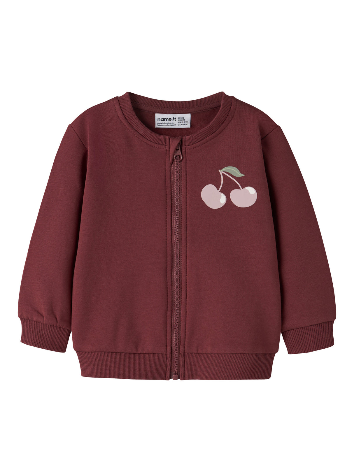 Oxblood Red Cherry Cardigan fra Name it - 13226052