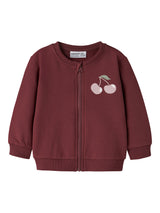 Oxblood Red Cherry Cardigan fra Name it - 13226052