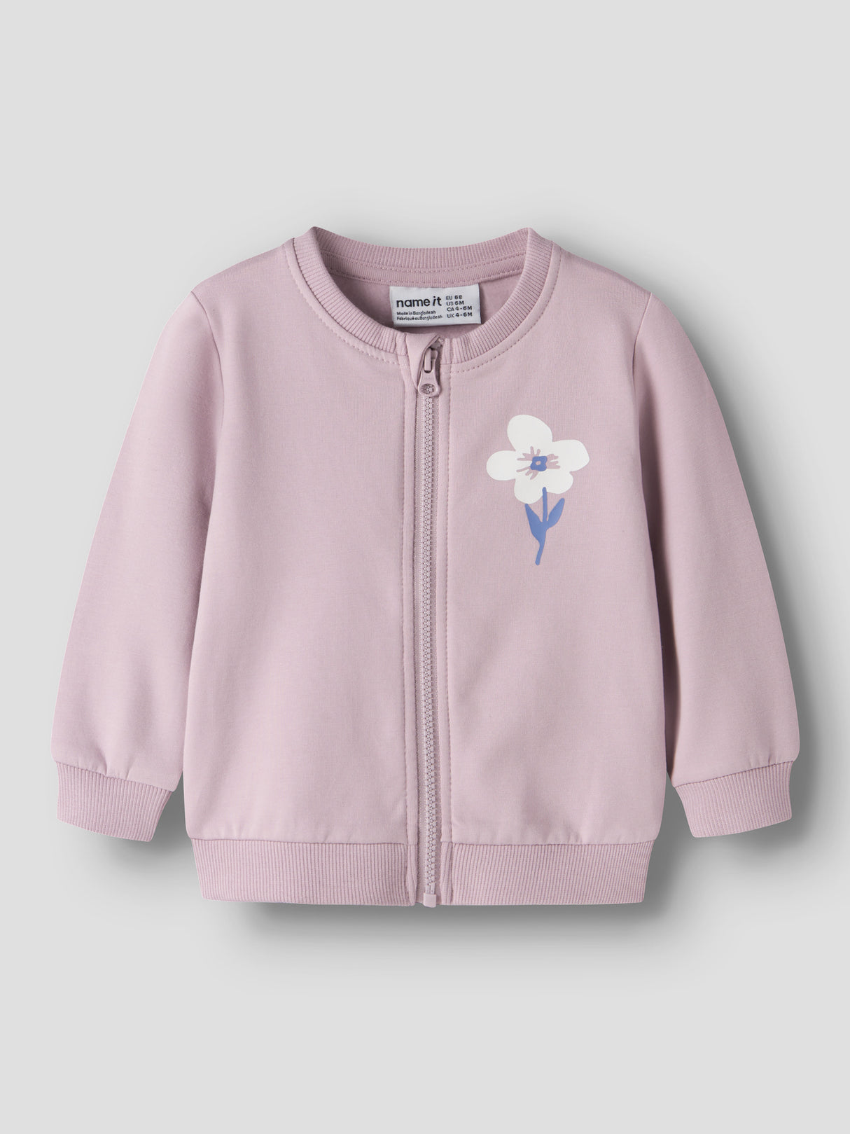 Dawn Pink Flower Cardigan fra Name it - 13226052