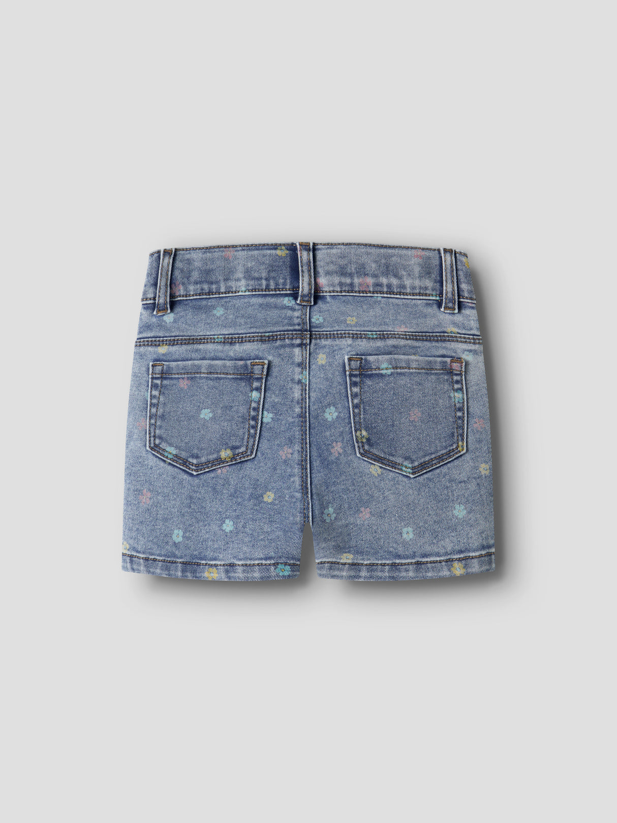 Name it Medium Blue Denim FLOWER Shorts - 13227372