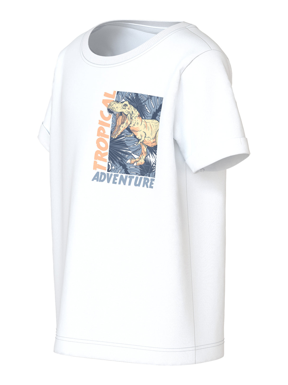 Bright White Tropical Bluse fra Name it - 13227488