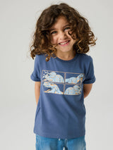 Vintage Indigo Dino Neck Bluse fra Name it - 13227488