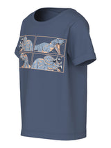 Vintage Indigo Dino Neck Bluse fra Name it - 13227488