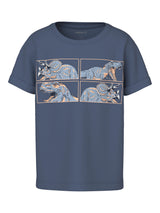 Vintage Indigo Dino Neck Bluse fra Name it - 13227488