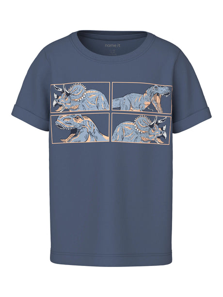 Vintage Indigo Dino Neck Bluse fra Name it - 13227488
