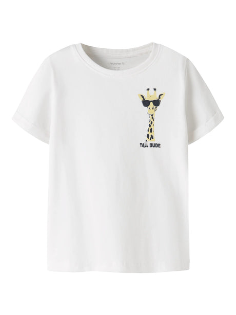 Bright White Giraffe Bluse fra Name it - 13227488