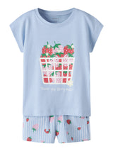 Chambray Blue Strawberry Basket Shorts fra Name it - 13228173