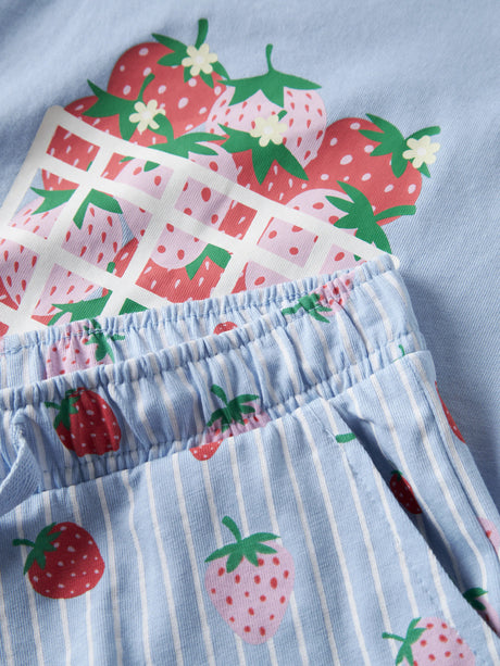 Chambray Blue Strawberry Basket Shorts fra Name it - 13228173