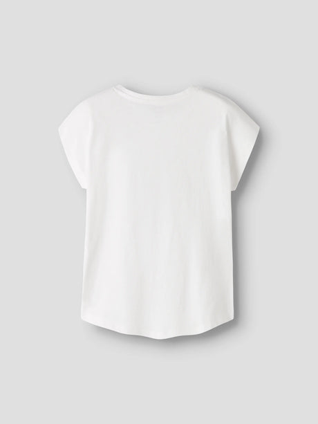 Bright White Flower Heart Bluse fra Name it - 13228210