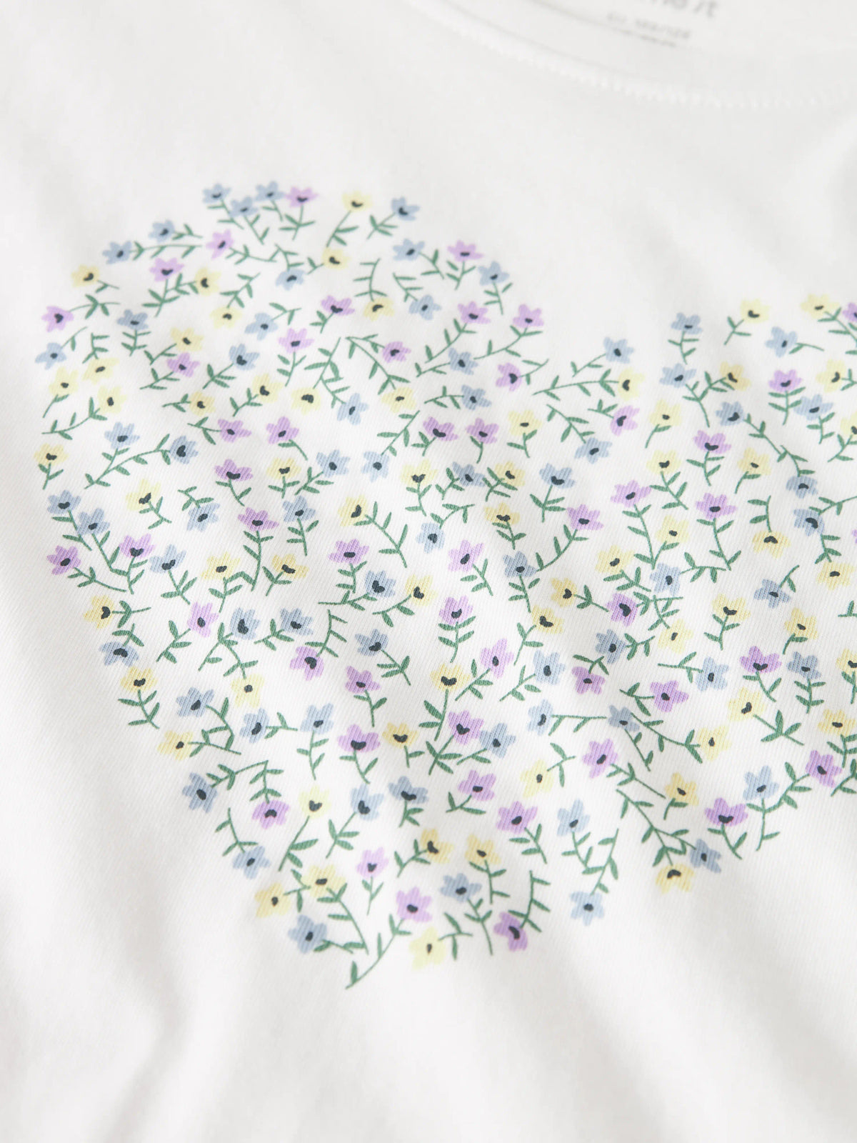 Bright White Flower Heart Bluse fra Name it - 13228210