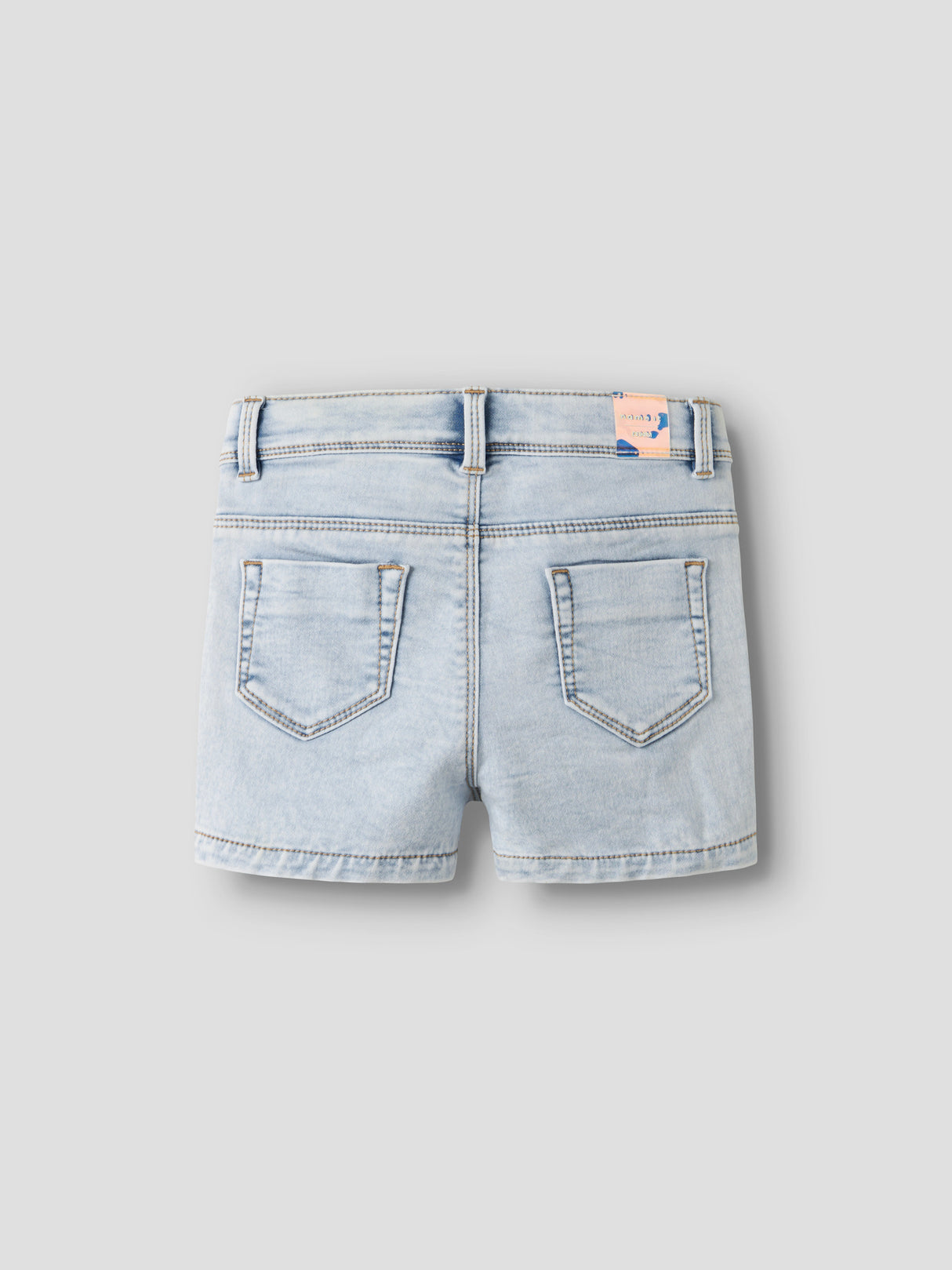 Light Blue Bleached Denim Shorts fra Name it - 13229338