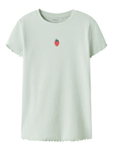 Pale Aqua Strawberry Bluse fra Name it - 13230087