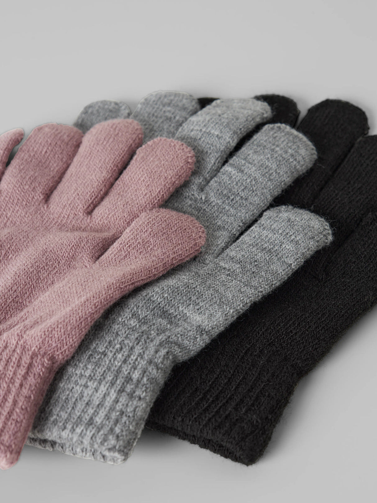 Name it Black GREY WOODROSE Gloves - 13233646