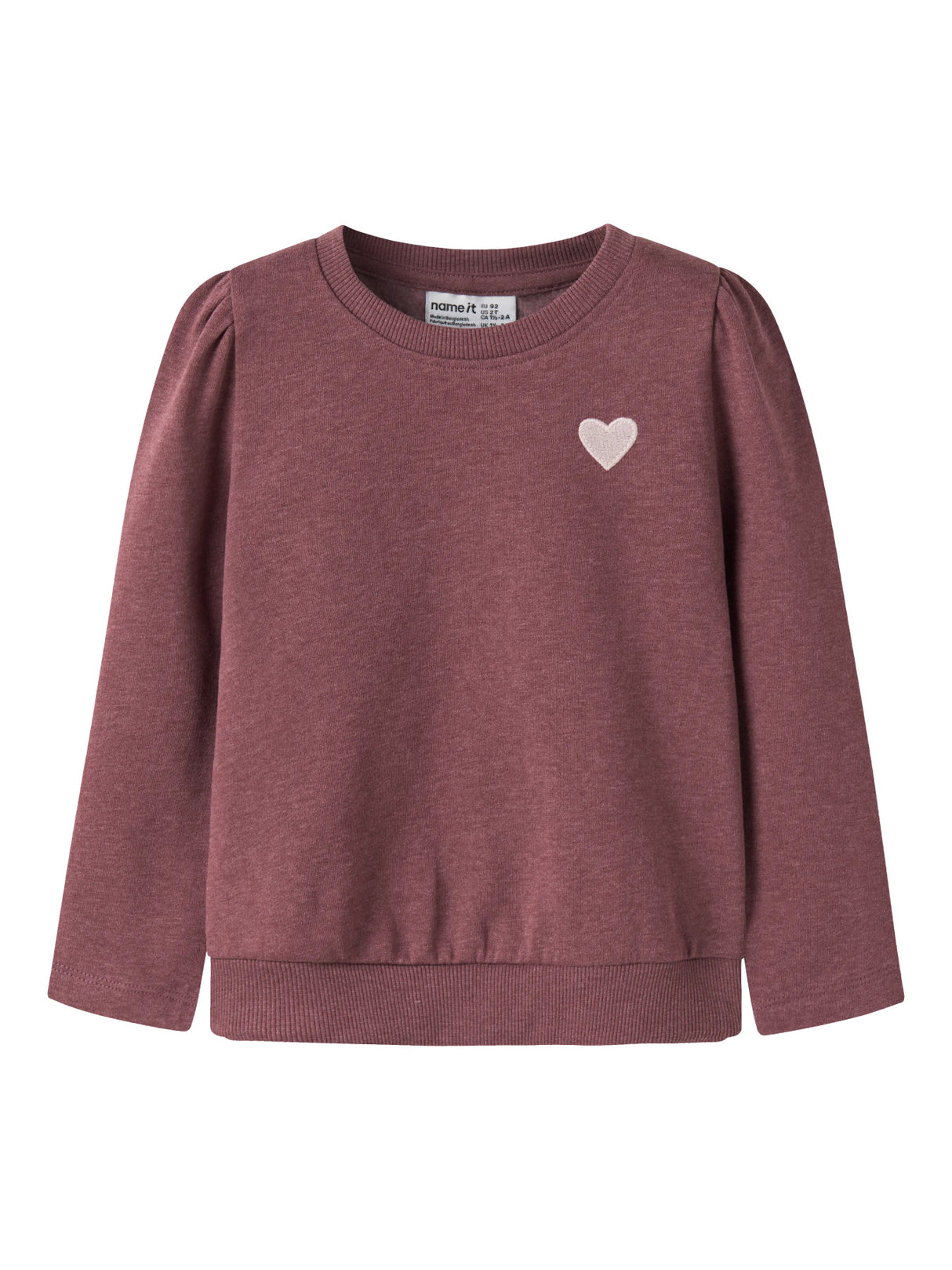Wild Ginger Heart Embroidery Sweatshirt fra Name it - 13234373