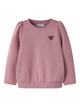 Lilas Heart Embroidery Sweatshirt fra Name it - 13234373