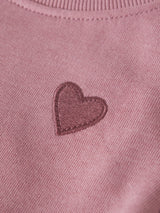 Lilas Heart Embroidery Sweatshirt fra Name it - 13234373
