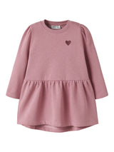 Lilas Heart Embroidery Kjole fra Name it - 13234442
