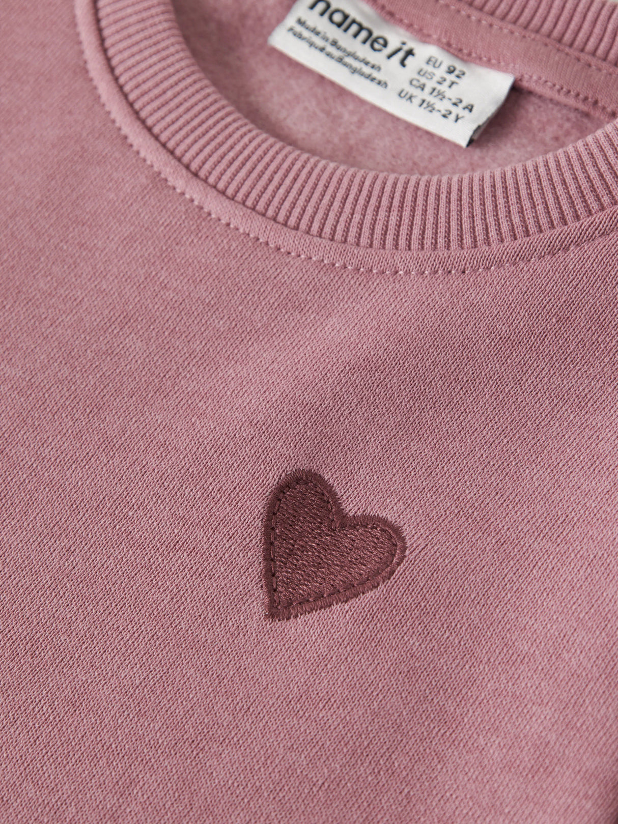 Lilas Heart Embroidery Kjole fra Name it - 13234442
