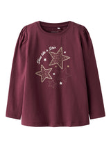 Burgundy Top fra Name it - 13236063