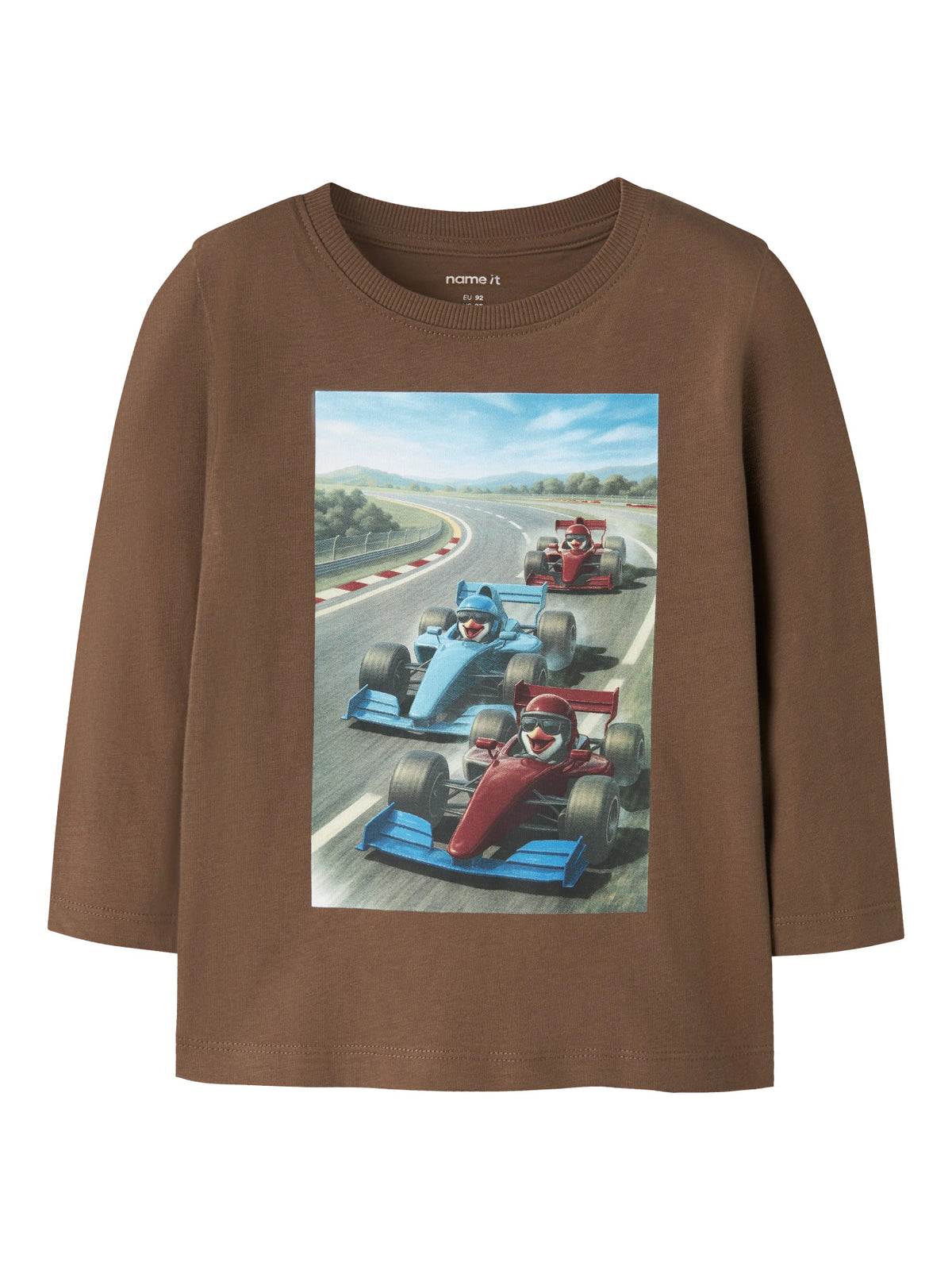 Sepia Racing Penguins Bluse fra Name it - 13238400