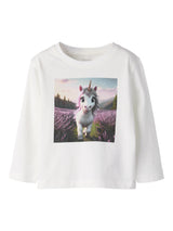 Cloud Dancer Lavender Unicorn Bluse fra Name it - 13238407