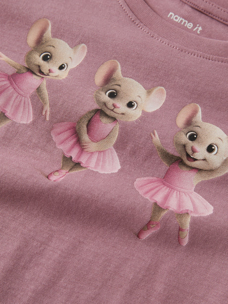 Lilas Ballerina Mice Bluse fra Name it - 13238407