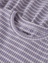 Lavender Gray Lilac Marble Stripe Kjole fra Name it - 13238448