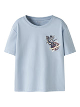 Blue Fog Space Dino Bluse fra Name it - 13241567