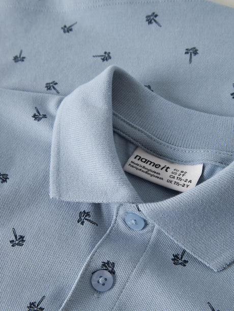Blue Fog Palm polo bluse fra Name it - 13241568