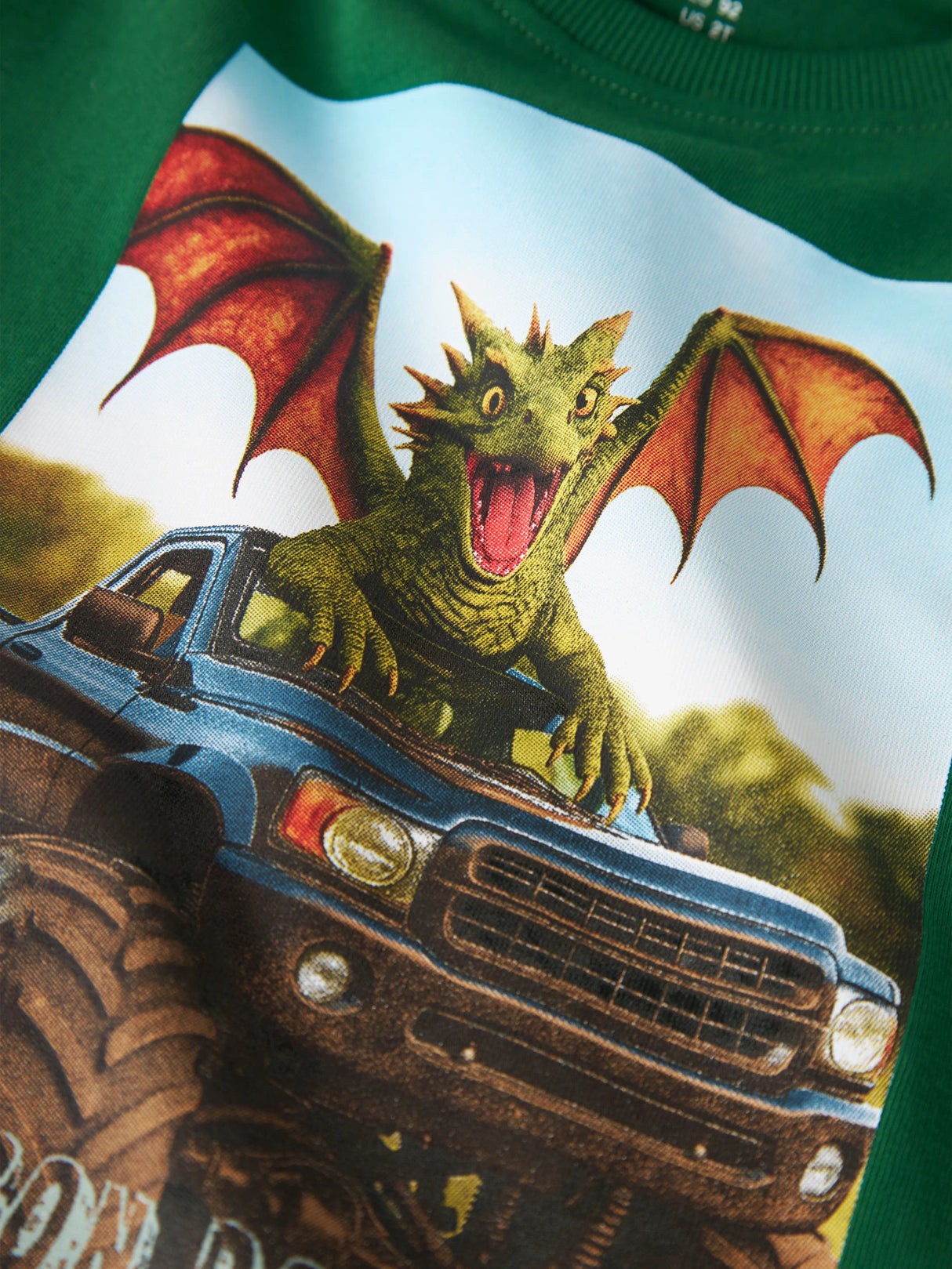 Verdant Green Dragon Power Bluse fra Name it - 13241569