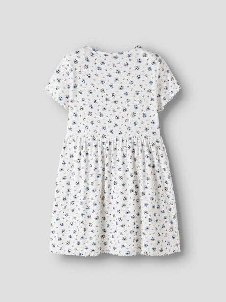 Bright White Pruple Floral Kjole fra Name it - 13241647