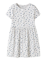 Bright White Pruple Floral Kjole fra Name it - 13241647