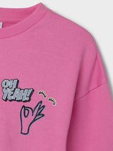 Fuchsia Pink Sweatshirt fra Name it - 13242537