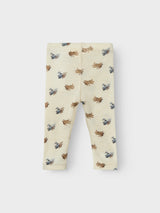 Lil'Atelier Turtledove MELANGE Leggings - 13242582