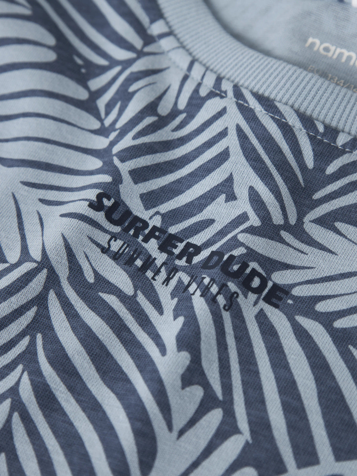 Blue Fog Palm Blue Bluse fra Name it - 13244034
